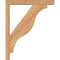 Ekena Millwork Funston Block Smooth Bracket w/ Offset Brace, Western Red Cedar, 3 1/2"W x 18"D x 22"H BKT0402X18X22FST05SWR - alternate 4